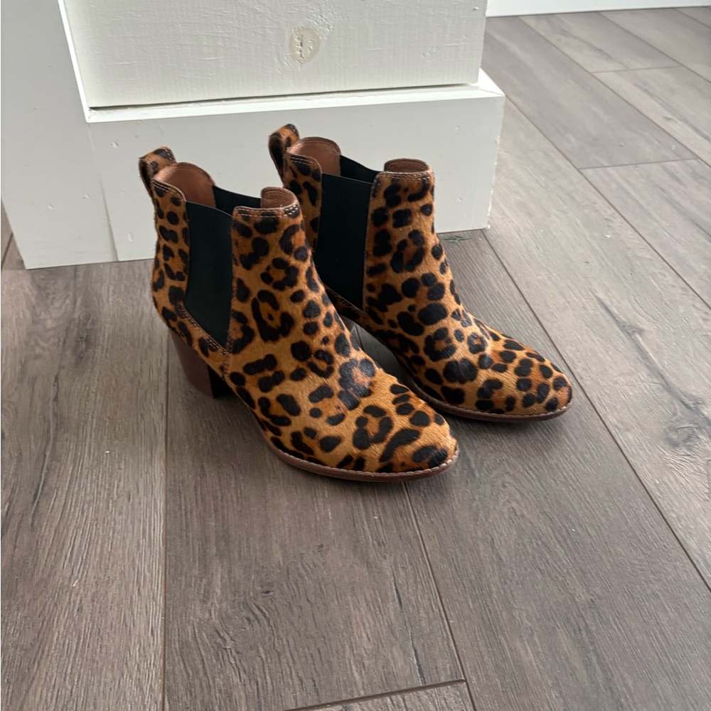 Madewell Leopard Print Ankle Booties
